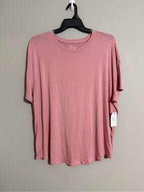 Time and Tru Soft Mauve Crewneck Tunic Tee XXXL (22)